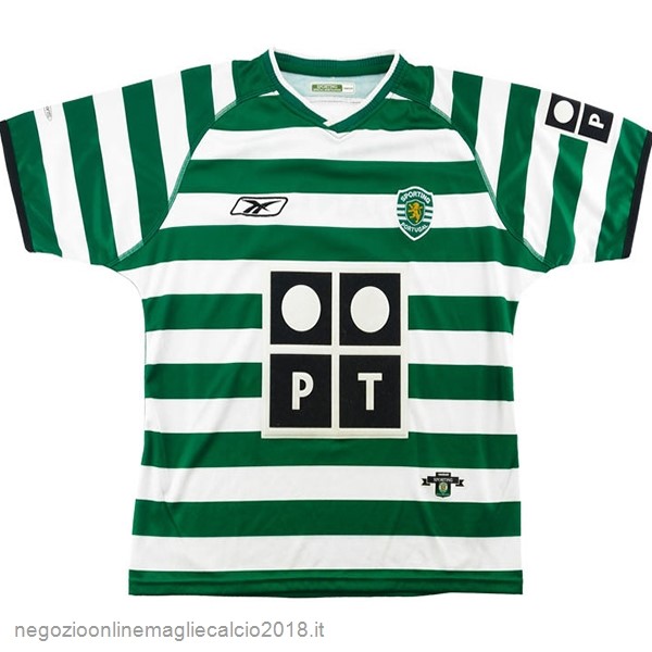 Reebok Home Online Maglie Calcio Lisboa Retro 03 04 Verde