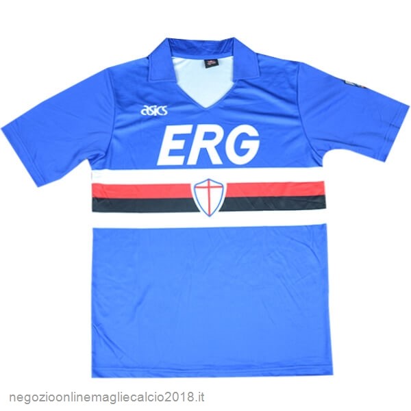 Home Online Maglie Calcio Sampdoria Retro 1990 1991 Blu