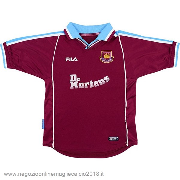 Home Online Maglia West Ham United Rétro 1999 2000 Rosso
